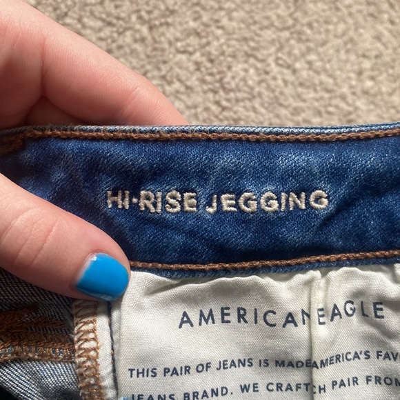 NWT American Eagle Super Stretch 00 Short Hi Rise Jeans - Picture 9 of 9